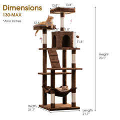 MWPO 70.1" Multi-Level Large Cat Tree TX00130 MWPO 70.1" Multi-Level Large Cat Tree TX00130