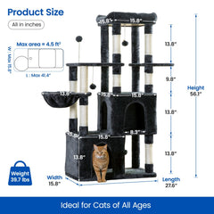 MWPO 56.1” Large Cat Tree B839 MWPO 56.1” Large Cat Tree B839