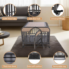 32-46" Heavy Duty Furniture Style Dog Crate 32-46" Heavy Duty Furniture Style Dog Crate