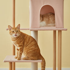 MWPO 63.8" Luxury Modern Wood Cat Tree WS7000 MWPO 63.8" Luxury Modern Wood Cat Tree WS7000