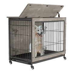 38” Wooden Dog Crate End Table 38” Wooden Dog Crate End Table