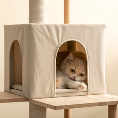 MWPO 63.8" Luxury Modern Wood Cat Tree WS7000 MWPO 63.8" Luxury Modern Wood Cat Tree WS7000