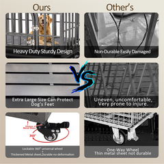 32-46" Heavy Duty Furniture Style Dog Crate 32-46" Heavy Duty Furniture Style Dog Crate
