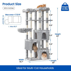 【Hot】MWPO 70.1“ Large Cat Tree B840 【Hot】MWPO 70.1“ Large Cat Tree B840