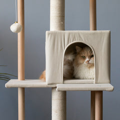 MWPO 53.1’’ Wooden Cat Tree Tower WS843