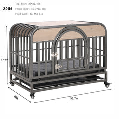 32-46" Heavy Duty Furniture Style Dog Crate