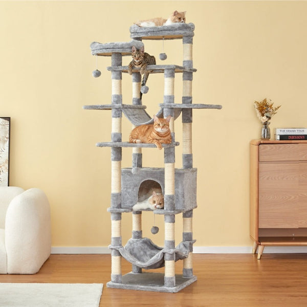 置物 maocat MWPO 73.6-in Luxury Large Modern Cat Tree B871 | For Large