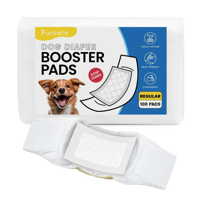 Disposable Dog Diaper Liners Booster Pads for Male & Female Dogs - 100ct
